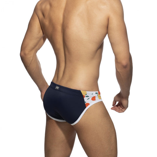 ADDICTED COMBI FRUIT SWIM BRIEF - NAVY